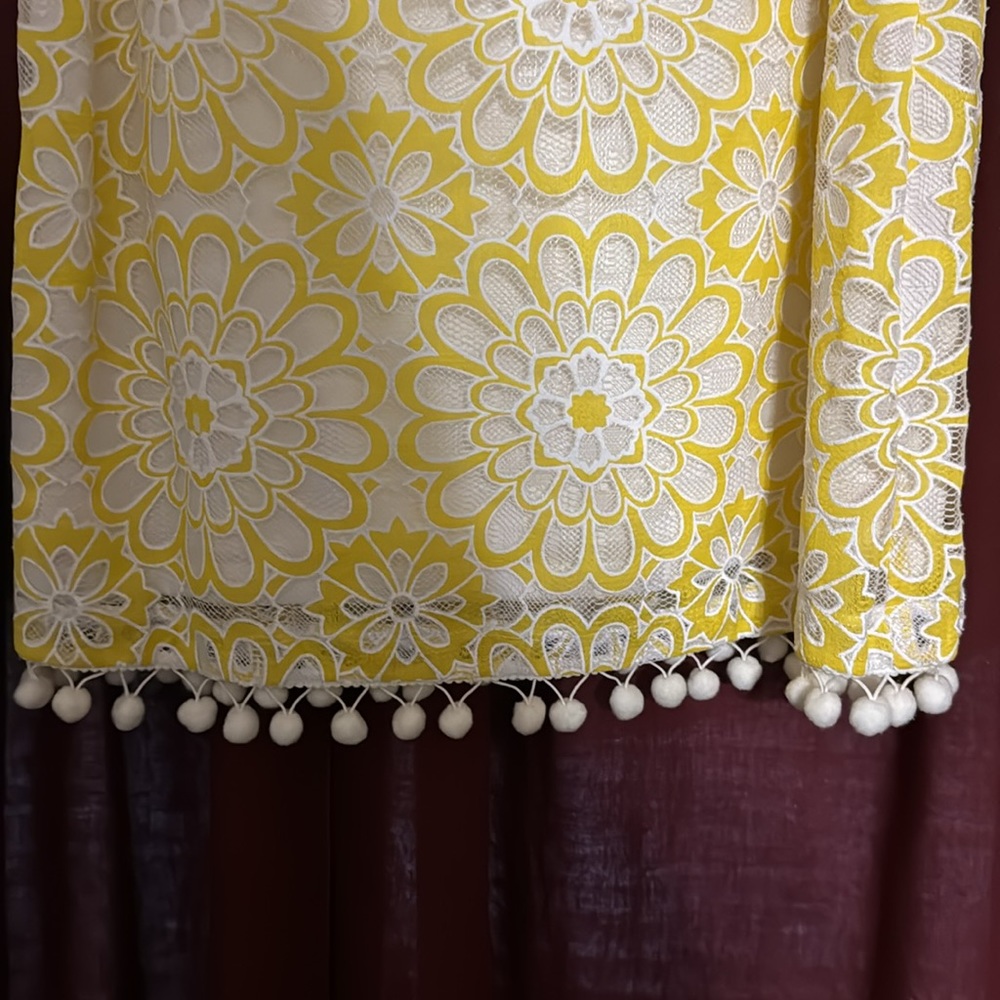 Brand new, Eliza J yellow and white lace dress size 6p summer dress - Picture 3 of 6